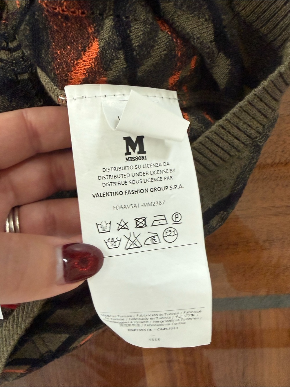 New with tags! MISSONI skirt size 46= US 10 - Picture 3 of 4